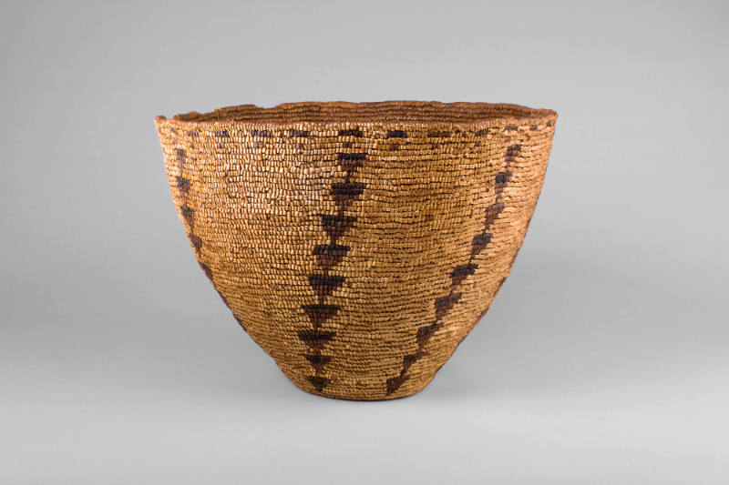 Basket, unknown date
Salish people; British Columbia, Canada
Cedar and cherry bark straw; 13 …