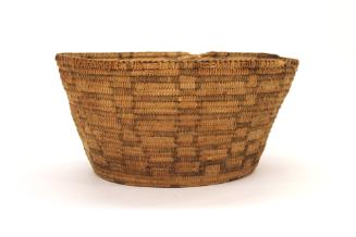 Basket, early 20th Century
Pima culture; Arizona, United States
Bear grass, willow and devil’…