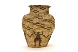 Basketry Olla, early 20th Century
Pima culture; Arizona, United States
Bear grass, willow and…
