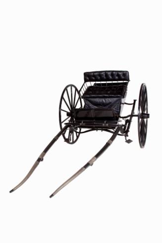 Pío Pico's Carriage, 19th Century
California
Metal, wood and leather; 57 3/4 × 57 1/2 × 132 i…