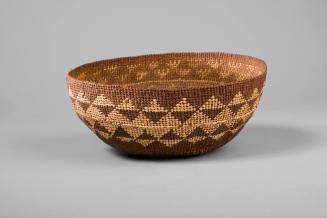 Cooking Basket, unknown date
Yurok, Karok or Hupa people; Northewest California
Twill; 4 x 8 …