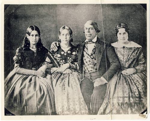Don Pio Pico, Nachita Alvarado de Pico and Nieces, c. 1852
Photographer unknown; California
P…