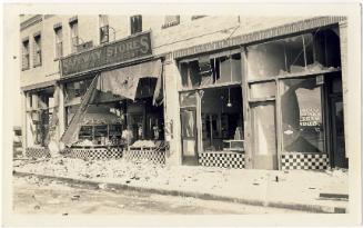 Aftermath of Orange County Earthquake, 1933
Orange County, California
Paper; 3 5/8 x 5 7/8 in…