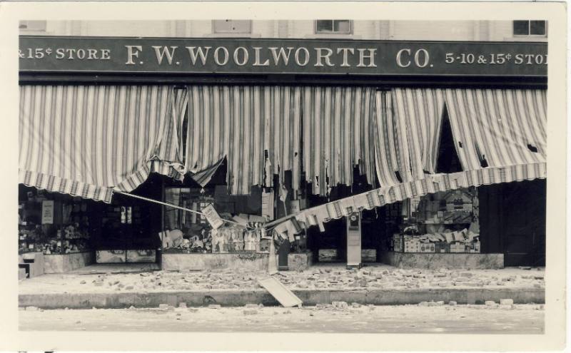 Aftermath of Orange County Earthquake, 1933
Orange County, California
Paper; 3 5/8 x 5 7/8 in…