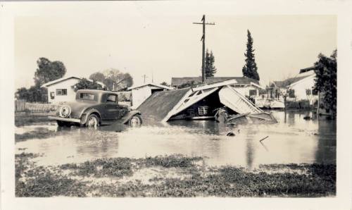 Aftermath of Orange County Flood, March 3, 1938
Orange County, California
Photographic print;…