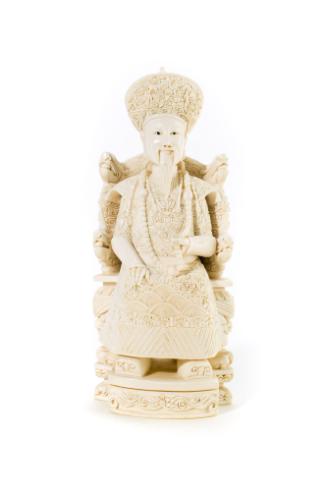 Figure of an Emperor, 20th Century
Han people;China
Ivory and ink; 7 7/8 x 3 1/4 in.
2005.9.…