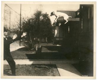 Dog Jumping into Man’s Arms, early 20th Century
Leo Tiede (American, 1889-1968); Orange County…