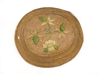 Plaque with Floral Design, 19th Century
Unknown artist; Michigan
Porcupine's quill and brich;…