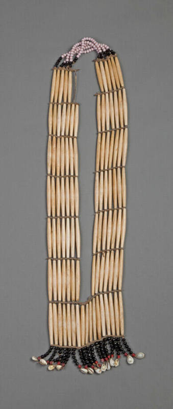 Woman's Long Bone Bead Necklace, c. 1890
Lakota culture; The Great Plains
Plains cow bone bea…