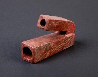 Pipe Bowl, mid to late 19th Century
Sioux culture; North American Plains
Catlinite; 2 1/4 × 3…