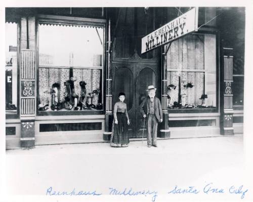T. & E. Reinhaus Millinery, c. 1895
Photographer unknown; Santa Ana, California
Photographic …