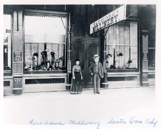 T. & E. Reinhaus Millinery, c. 1895
Photographer unknown; Santa Ana, California
Photographic …