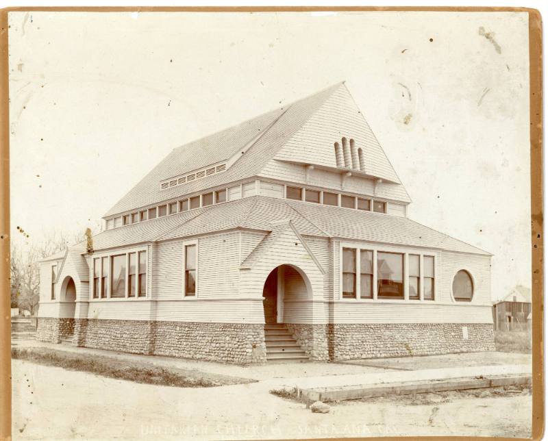 Unitarian Church, 1890s
Unknown photographer; Santa Ana, California
Photograph; 10 x 8 in.
7…