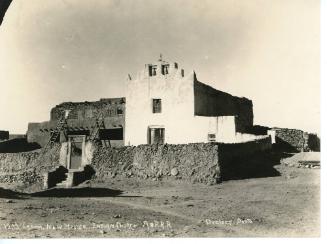 Church at Laguna Pueblo, 1898
Photographer unknown; Laguna Pueblo, New Mexico
Photographic pr…