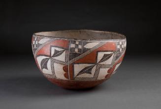 Dough Bowl, c. 1920
Zia culture; New Mexico
Clay and pigment; 8 7/8 x 14 3/8 in.
20201
Gift…
