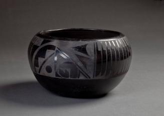 Bowl with Banded Geometric Design, 20th Century
Carmelita Dunlap (1925-2000); San Ildefonso Pu…
