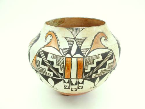 Olla with Black and Orange Designs, unknown date
Acoma people; New Mexico
Ceramic; 9 1/8 x 10…