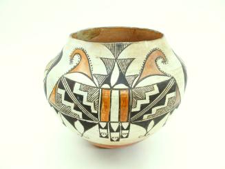 Olla with Black and Orange Designs, unknown date
Acoma people; New Mexico
Ceramic; 9 1/8 x 10…