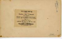 Santa Ana Valley Mid Winter Fruit & Flower Festival, 1886
Clausen & Berkeman; Santa Ana, Orang…