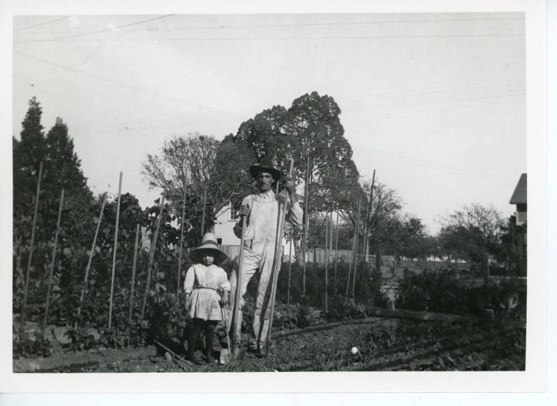 J.M. Wyne with Daughter, c. 1918
Unknown Photographer; Santa Ana, California
Photographic pri…