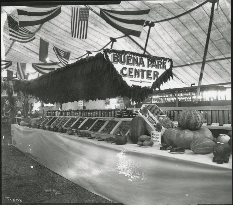 Buena Park Produce Display, early 20th Century
Leo E. Tiede (American, 1889-1968); Orange Coun…