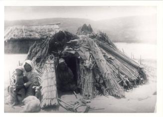 Native American Family in Hut, 1871-1906 
Isaiah West Taber (American, 1830-1916); San Luis Re…