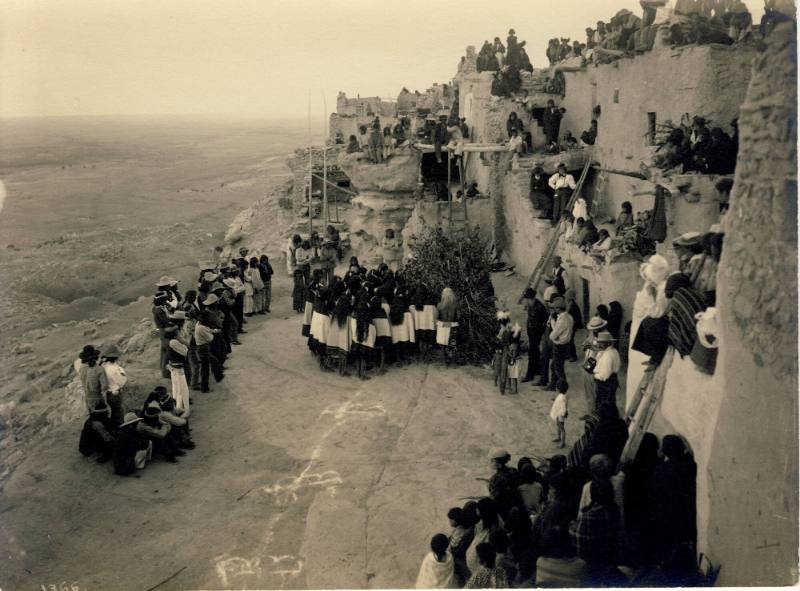 Hopi Flute Dance, 1898
Unknown photographer; Walpi, Arizona
Photographic print; 6 × 8 in.
19…