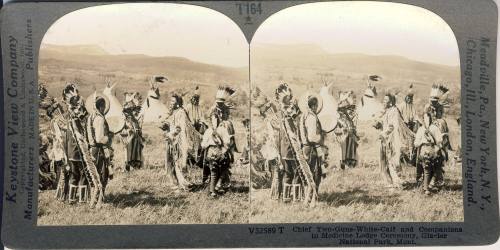 Chief Two-Guns-White-Calf and Companions in Medicine Lodge Ceremony, c. 1924
Keystone View Com…