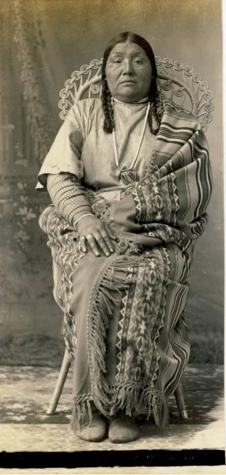 Portrait of Seated Native American Woman, unknown date
Unknown photographer
Paper; 5 1/2 x 2 …