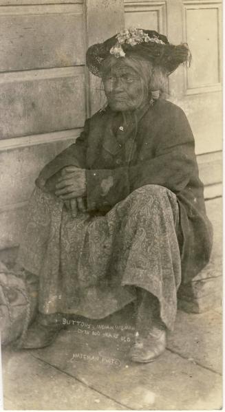Buttons, Indian Woman Over 100 Years Old, unknown date
Unknown photographer
Paper; 5 1/2 x 3 …