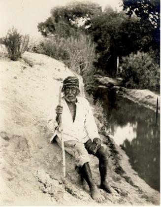 Noverta Leon, 105 Year Old Soboba Indian, c. 1895
Unknown photographer
Paper; 7 7/8 x 6 1/8 i…