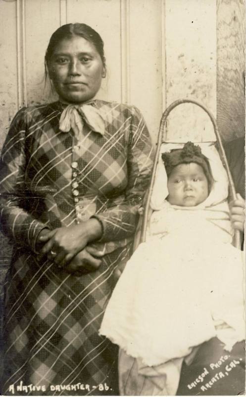 A Native Daughter, 1886
Augustus William Ericson; Arcata, California
Photograph; 5 3/8 x 3 1/…