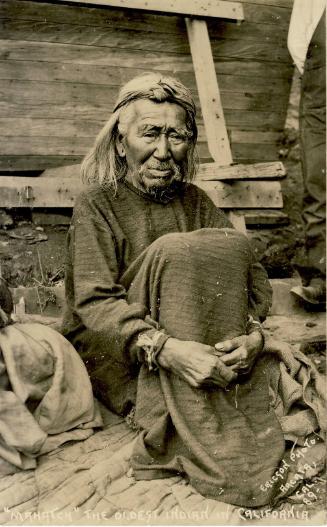 "Mahatch" The Oldest Indian in California, 1889
Ericson Photo; Arcata, California
Paper; 5 3/…