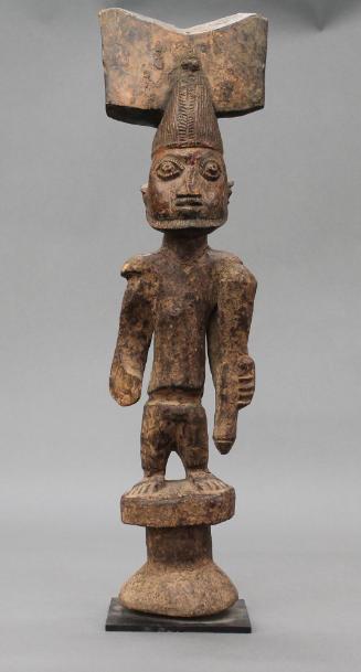 Yoruba 'Shango' Figure, 20th Century
Yoruba culture; Nigeria
Wood, paint and metal; 24 in.
8…