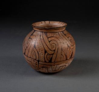 Pot, c. 1930
Maricopa culture; Arizona
Redware clay and pigment; 6 1/2 x 7 in.
32912
Gift o…