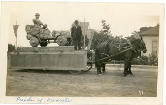 Parade of Products Pumpkin Float, 1906
Unknown photographer; Santa Ana, California 
Photograp…