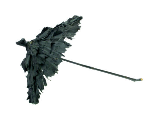 Black Tafetta Parasol, c. 1776
Spain
Wood and cloth; 25 3/8 x 19 1/4 in. 
30918A