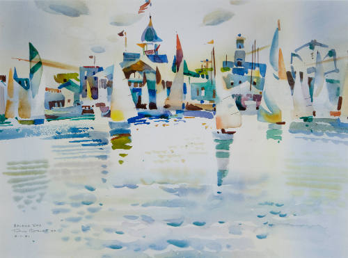 Balboa Day, 1981
Rex Brandt (American, 1914 - 2000); Balboa Island, Newport Beach, California
…