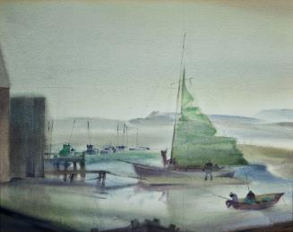 Morning Mist, mid 20th Century
James Patrick (American, 1911 - 1944); California
Watercolor o…