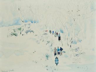 Snow in the Hermitage Gardens, 1961
Millard Sheets (American, 1907 - 1989); St. Petersburg, Ru…