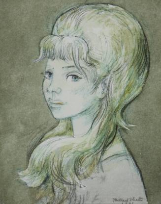 Russian Girl, 1961
Millard Sheets (American, 1907 - 1989); Russia
Watercolor and charcoal on …