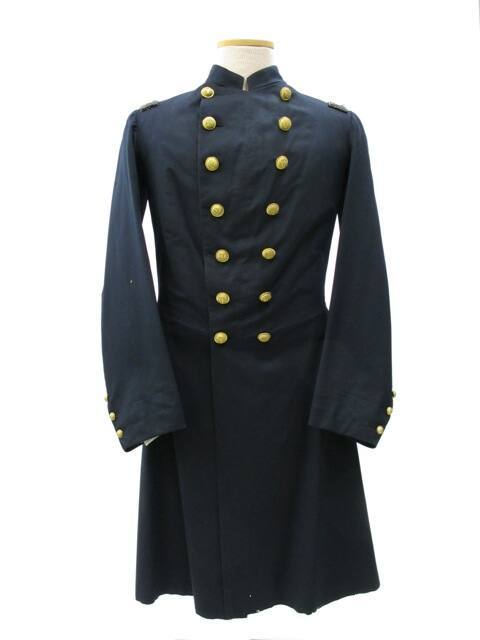 Officer's Frock Coat, 19th Century
Civil War period; American
Wool and brass; 45 x 19 in.
34…