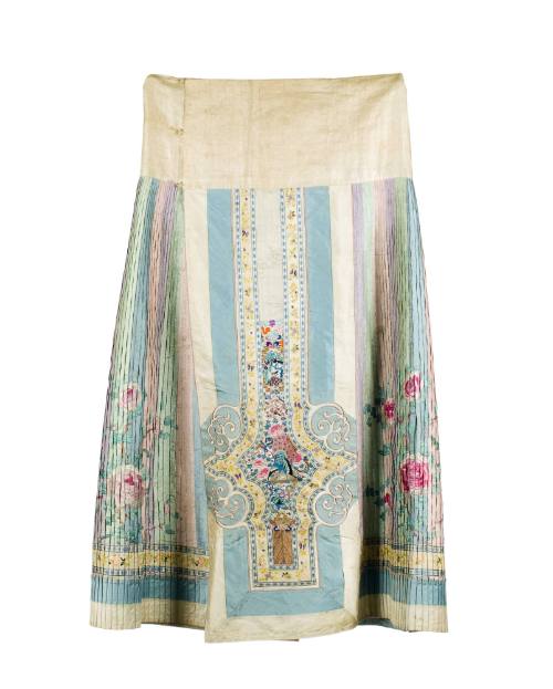 Woman's Semiformal Skirt (Gun), late Qing Dynasty (c. 1900-1910)
China
Silk and cotton; 38 9/…