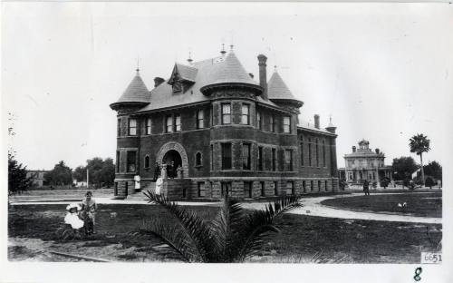 Orange County Jail, c. 1897
Photographer unknown; Santa Ana, California
Photograph; 4 x 8 in.…