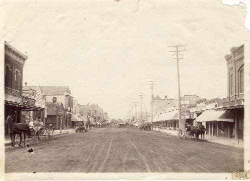 Spadra Road (Harbor Boulevard), c. 1895
Photographer unknown; Fullerton, California
Photograp…