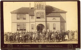 El Modena School, 1889
Photographer unknown; Orange, California
Photograph with ink on cardbo…
