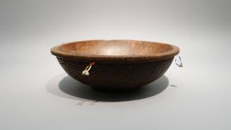 Bowl, 20th Century
Marquesas Islands, French Polynesia
Wood, feather and bead; 4 3/8 × 16 3/4…