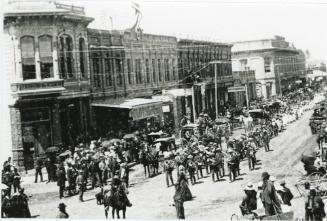 Decoration Day Parade, 1889
Conaway & Hummel; Santa Ana, California
Photographic print; 6 × 4…