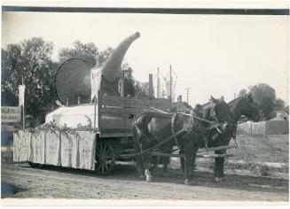 Parade of Products Peanut Float, c. 1905
Unknown Photographer; Santa Ana, Orange County, Calif…