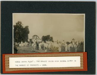 Parade of Products Orange Union HS Float, 1908
Unknown Photographer; Santa Ana, Orange County,…